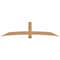 Ekena Millwork Bellingham Timber Gable Bracket, Western Red Cedar, 96"W x 24"H x 3 1/2"D x 5 1/2"F, 6/12 Pitch GBW096X24X0406BEL00SWR - alternate 1